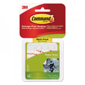 Command MMM1702448ES Poster Strips Value Pack, White, 48/Pack
