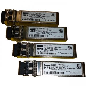 HPE C8R24B MSA 16Gb Short Wave Fibre Channel SFP+ 4-pack Transceiver