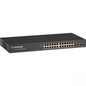 Black Box LGB5028A-R2 Ethernet Managed Switch - (24) RJ-45, (4) SFP+ 1-/10-GbE