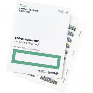 HPE Q2015A LTO-8 Ultrium RW Bar Code Label Pack