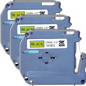 Brother M831BD P-touch Nonlaminated M Series Tape Cartridge BRTM831BD