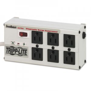 Tripp Lite ISOBAR6ULTRA ISOBAR6ULTRA Isobar Surge Suppressor Metal, 6 Outlets, 6 ft Cord, 3330 Joules TRPISOBAR6ULTRA