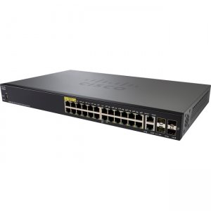 Cisco SG350-28P-K9-NA-RF 28-Port Gigabit PoE Managed Switch - Refurbished