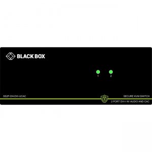 Black Box SS2P-DH-DVI-UCAC KVM Switchbox with CAC