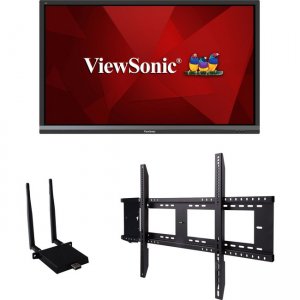 Viewsonic IFP6550-E1 65" ViewBoard 4K Ultra HD Interactive Flat Panel Bundle