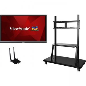 Viewsonic IFP6550-E2 65" ViewBoard 4K Ultra HD Interactive Flat Panel Bundle