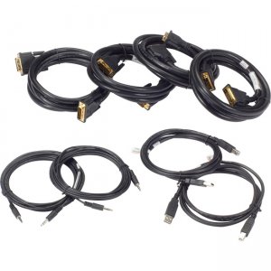 Black Box SKVMCBL-DHDVI-10 Secure Secure KVM Dual-Head DVI-I Cable Kit - 10-ft