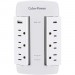 CyberPower CSP600WSURC5 Professional 6-Outlet Surge Suppressor/Protector