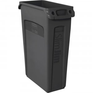 Rubbermaid Commercial 354060BKCT Slim Jim Vented Container RCP354060BKCT