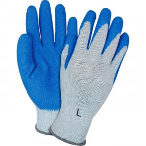 Safety Zone GRSLLGCT Blue/Gray Coated Knit Gloves SZNGRSLLGCT