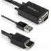 StarTech.com VGA2HDMM3M 3 m (10 ft) VGA to HDMI Adapter - USB-Powered - 1080p