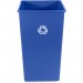 Rubbermaid Commercial 395973BECT 50-Gallon Square Recycling Container RCP395973BECT