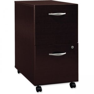 Bush Business Furniture WC12952SU Series C 2 Drawer Mobile Pedestal in Mocha Cherry