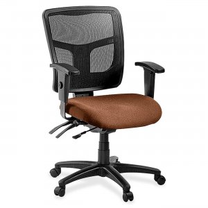 Lorell 8620130 ErgoMesh Series Managerial Mid-Back Chair