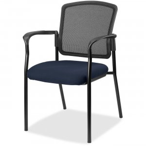 Lorell 2310043 Guest, Meshback/Black Frame Chair