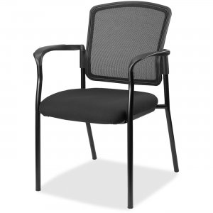 Lorell 2310035 Guest, Meshback/Black Frame Chair