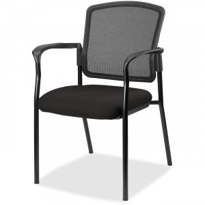 Lorell 2310063 Guest, Meshback/Black Frame Chair