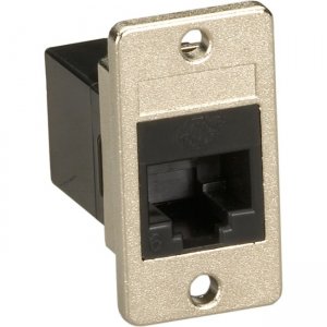 Black Box FMT1020 Panel Mount CAT6 Unshielded Coupler - Black