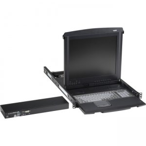 Black Box KVT419A-1UV-R3 ServTray 19" LCD Console Drawer with 1-Port KVM Switch