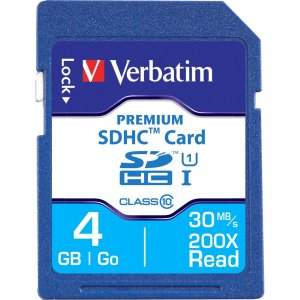 Verbatim 96171 4GB Premium SDHC Memory Card, UHS-I Class 10