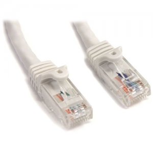 StarTech.com N6PATCH3WH 3 ft White Snagless Cat6 UTP Patch Cable