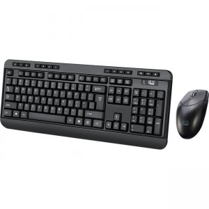 Adesso WKB-1320CB Antimicrobial Wireless Desktop Keyboard and Mouse