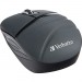 Verbatim 70704 Wireless Mini Travel Mouse, Commuter Series - Graphite