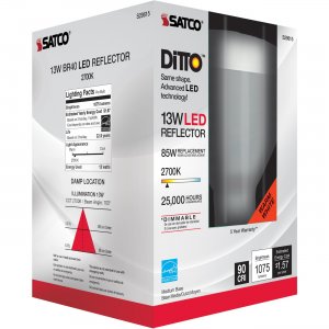 Satco S29615CT 13W BR40 LED 2700K Bulb SDNS29615CT