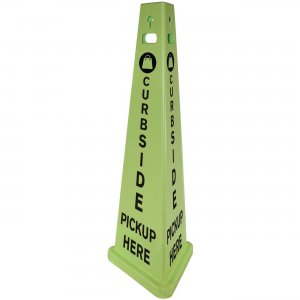 TriVu 9140PUKIT 3-sided Curbside Pickup Safety Sign IMP9140PUKIT