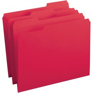 Business Source 03171 Reinforced Tab Colored File Folders BSN03171