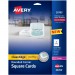 Avery 35703 Square Cards w/Rounded Edges, 2.5"x2.5" , 90 lbs. 180 Laser Cards AVE35703