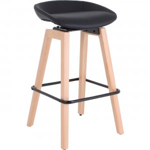 Lorell 68563 Modern Low-Back Stool LLR68563