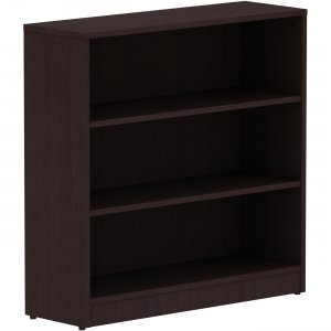 Lorell 18276 Essentials Espresso Laminate Bookcase LLR18276