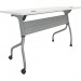 Lorell 60745 White Laminate Flip Top Training Table LLR60745