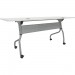 Lorell 60743 White Laminate Flip Top Training Table LLR60743