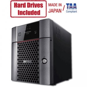 Buffalo TS3420DN1602 TeraStation 3420DN Desktop 16TB NAS Hard Drives Included (2 x 8TB, 4 Bay)