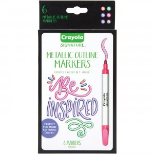 Crayola 586701 Metallic Outline Paint Markers CYO586701