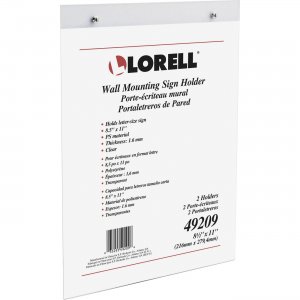 Lorell 49209 Wall-Mounted Sign Holder LLR49209
