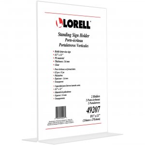 Lorell 49207 T-base Standing Sign Holder LLR49207