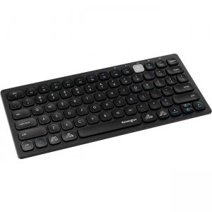 Kensington K75502US Multi-Device Dual Wireless Compact Keyboard - Black/Silver
