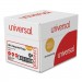 Universal UNV200305 30% Recycled Copy Paper, 92 Bright, 20 lb, 8.5 x 11, White, 500 Sheets/Ream, 5 Reams