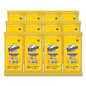 Fabuloso CPC98719 Multi Purpose Wipes, Lemon, 7 x 7, 24/Pack, 12 Packs/Carton