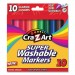 Cra-Z-Art CZA1000224 Super Washable Markers, Broad Bullet Tip, Assorted Colors, 10/Set