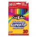 Cra-Z-Art CZA1007348 Washable SuperTip Markers, Broad/Fine Bullet Tip, Assorted Colors, 10/Set