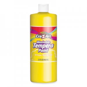 Cra-Z-Art CZA760096 Washable Tempera Paint, Yellow, 32 oz Bottle