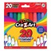 Cra-Z-Art CZA44402WM20 Washable Markers, Broad Bullet Tip, 20 Assorted Colors, 20/Set