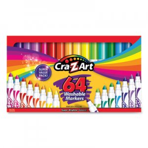 Cra-Z-Art CZA13424 Washable Markers, Broad Bullet Tip, 64 Assorted Colors, 64/Set