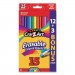 Cra-Z-Art CZA1045948 Erasable Colored Pencils, 15 Assorted Lead/Barrel Colors, 15/Set