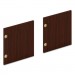 HON HONLDR60LMLT1 Mod Laminate Doors for 60"W Mod Desk Hutch, 14.87 x 14.83, Traditional Mahogany, 2/Carton