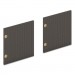 HON HONLDR60LMLS1 Mod Laminate Doors for 60"W Mod Desk Hutch, 14.87 x 14.83, Slate Teak, 2/Carton